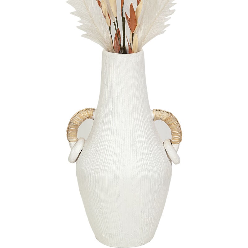 Fijalo - Vase en terre cuite avec poignées en osier