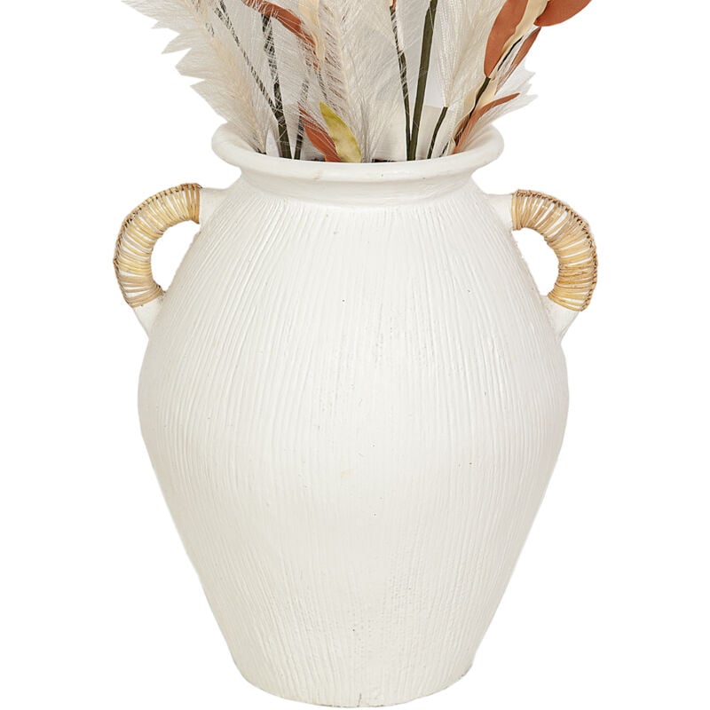 Fijalo - Vase en terre cuite avec poignées en osier