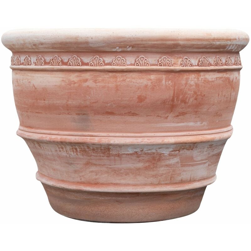 Pot en terre cuite Amphore pour fleurs Grand pot extérieur intérieur Vase décoratif 102x77 cm Fait main Jardinière de balcon