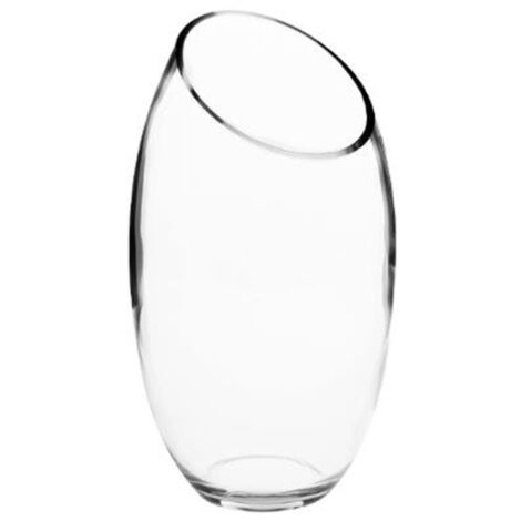 Vase en Verre "Bombé" 27cm Transparent