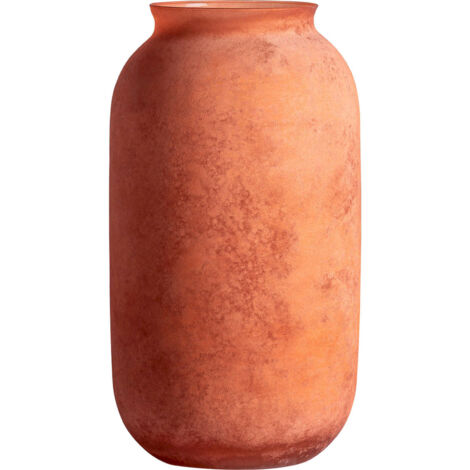 Vase en verre cuivré au charme rétro - Cuivre patiné vintage