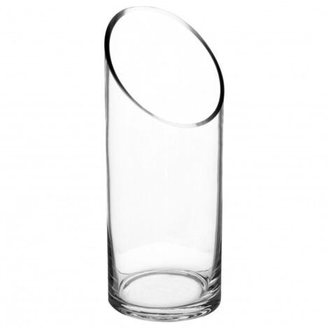 Vase en Verre "Cylindrique" 25cm Transparent