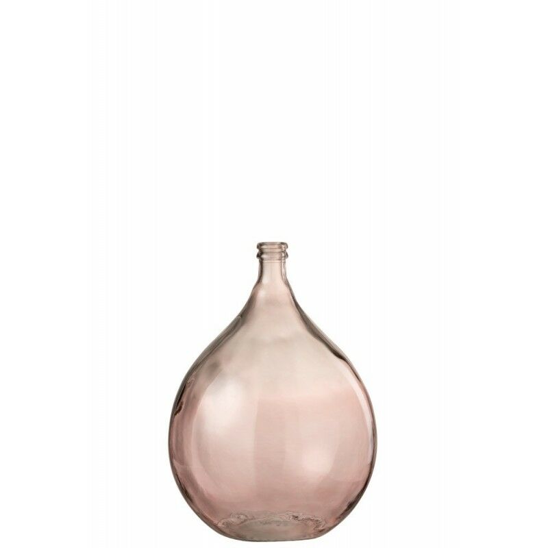 Jolipa - Vase dame jeanne en verre Saumon 40x40x56 cm