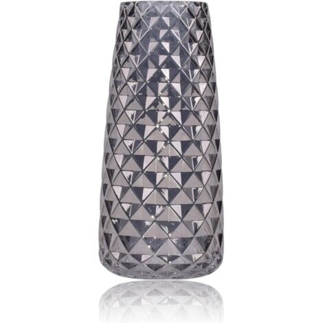 Vase en verre grand et ultra fin – joli vase transparent, décoration de table et petit vase pour fleurs séchées