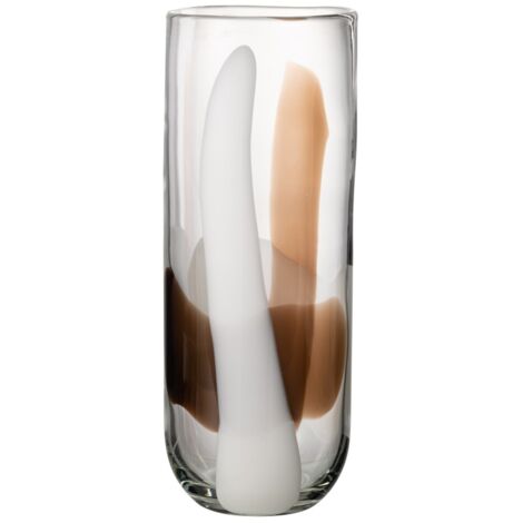 Vase en verre multicouleur 14x14x37 cm