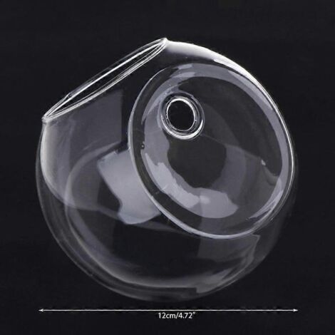 Vase en verre mural, terrarium hydroponique, aquarium, plante en pot, pot de fleurs