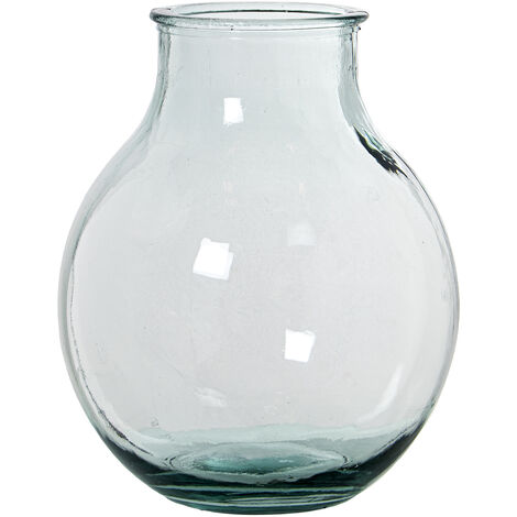 Vase en verre recyclé 12L Transparent °29X36 Cm