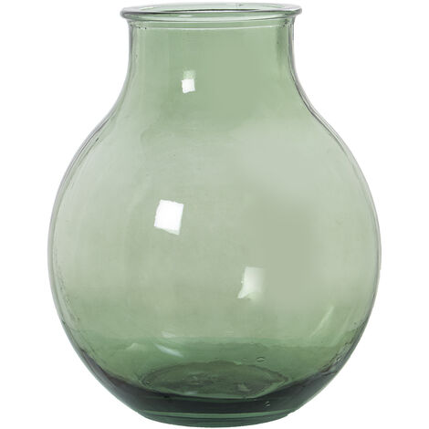 Vase en verre recyclé 12L Vert °29X36 Cm
