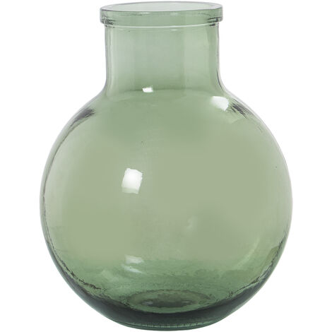 Vase en verre recyclé 8L Vert °24X31 Cm