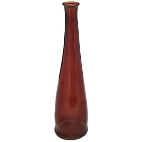 Vase en Verre Recyclé "Uly" 80cm Ambre