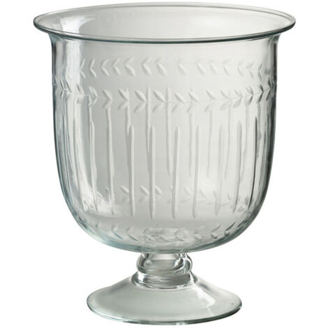 Vase en Verre Tige "Anastasia" 22cm Transparent