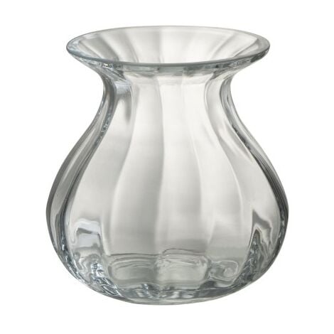 Vase en verre transparent 18x18x20 cm