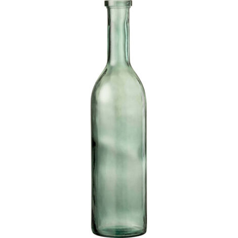 Vase en verre vert design élégant pour une touche naturelle - Vert clair transparent
