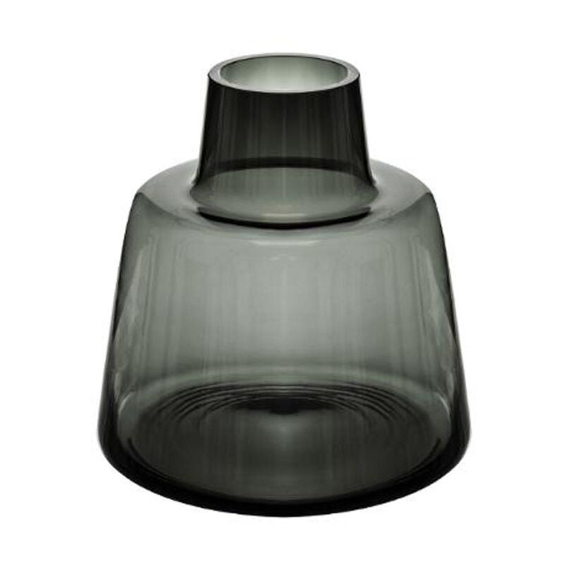 Vase Epaule Design en Verre 'Yliana' 23cm Gris