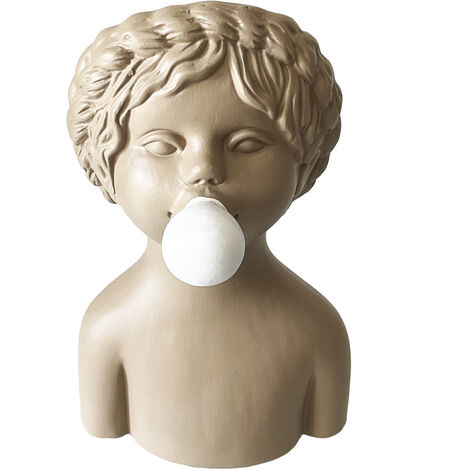 Vase fillette Bubble taupe 26 cm