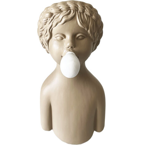 Vase fillette Bubble taupe 34 cm