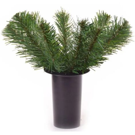 Vase funéraire avec poids, vert, 30 cm