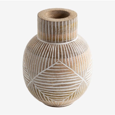 Vase Gelo en bois de manguier SKLUM