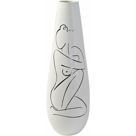 Vase Harz 30x30x94 Frau abstraktes abstraktes Harzmaterial Mehrfarbige Farbfamilie Vasen Details