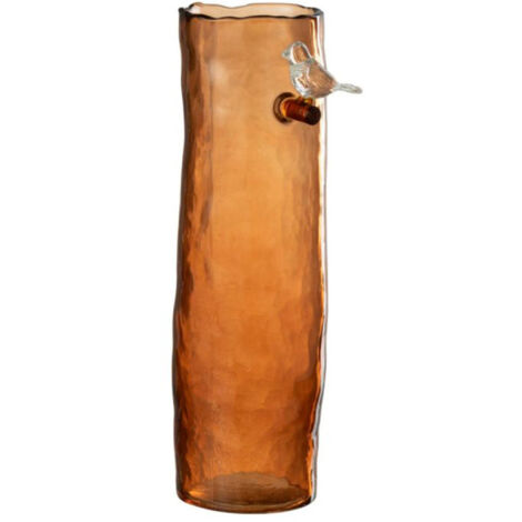 Vase Haut Design "Oiseau" 32cm Orange
