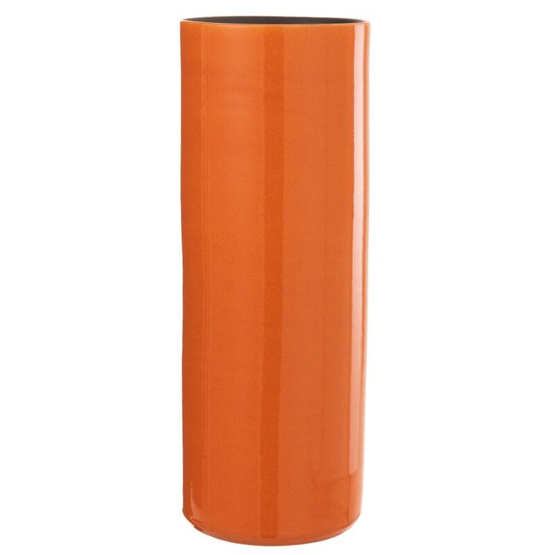 Jolipa - Vase haut en céramique orange 18x18x47 cm