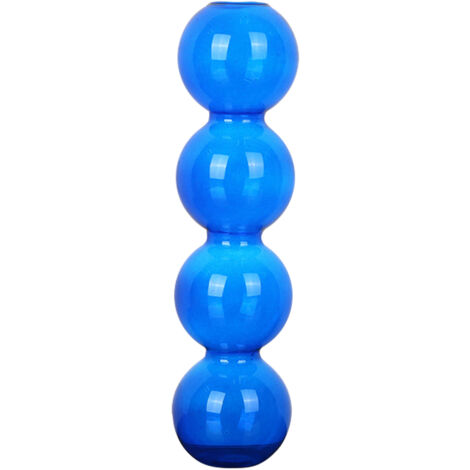 Vase Hydroponic Unique "Glass Collection" Design Elegant with White, Green, Orange, Blue, Grey, Golden, Pink Colors, Height 17cm/22.5cm, Diameter 6cm, Perfect for Home Décor, Wedding Gift, Christmas, 
