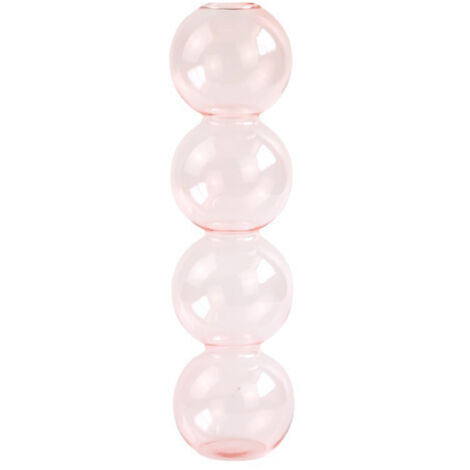 Vase Hydroponique en Verre - 2 Tailles (17cm et 22.5cm) pour Décoration Élégante - Blanc, Vert, Orange, Bleu, Gris, Doré, Rose - Idée Cadeau