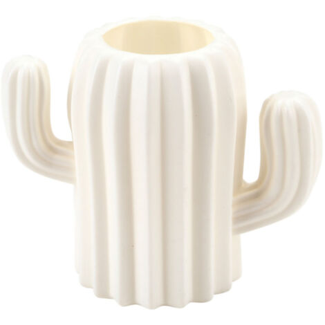 Vase in Kaktusform, matte Oberflächen, skandinavischer Stil, Imitationsglasur, Vase für Heimdekoration, Geschenkartikel, Aufbewahrung, milchig weiß