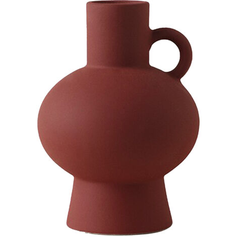 Vase Ins - Frosted Tortoiseshell Red
