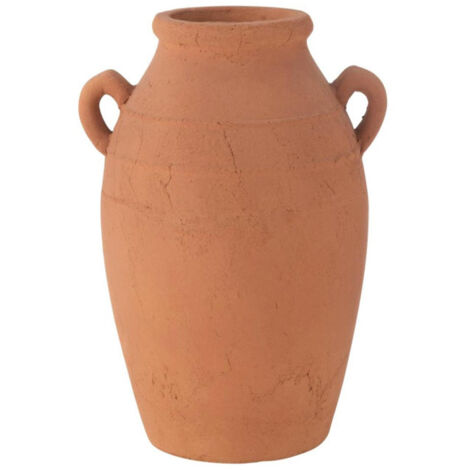 Vase Jarre en Terre Cuite "Moke" 47cm Cuivre