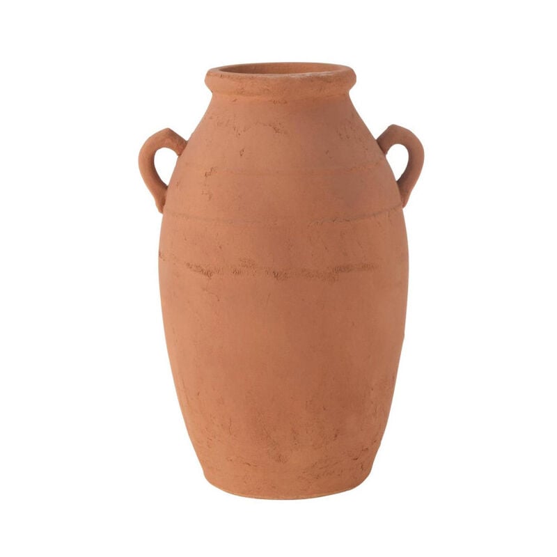 Paris Prix - Vase Jarre en Terre Cuite 'Moke' 58cm Cuivre