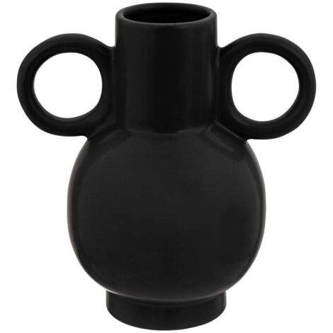 Vase  Keramik - schwarz - H.22 cm