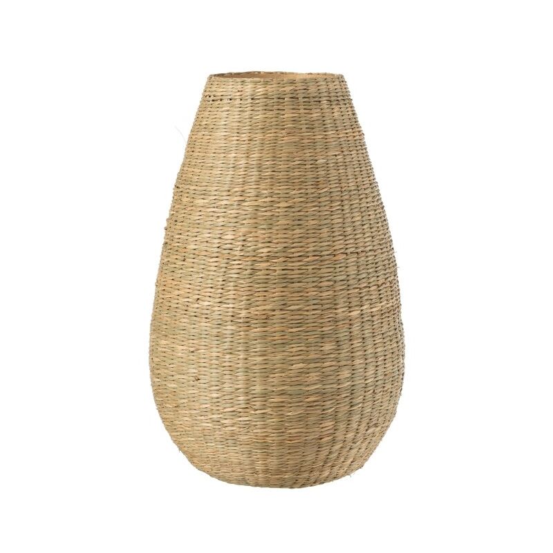 Jolipa - Vase large en bois naturel 25x25x46 cm