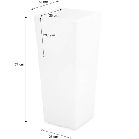 Vase LED 75cm - Pot de fleurs décoratif lumineux. 16 couleurs. 75cm. rechargeable. télécommande