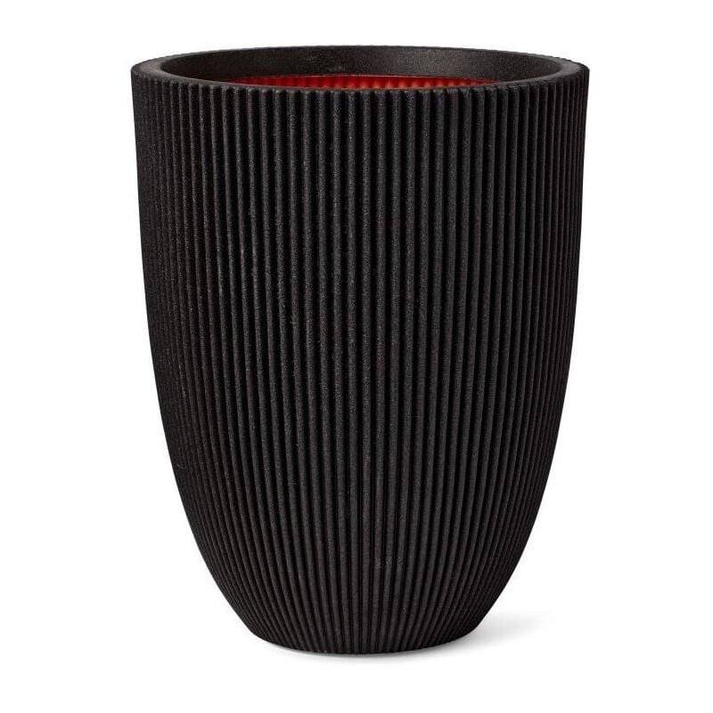 Vase élégant Groove 46x58 cm Noir 445497 - Capi