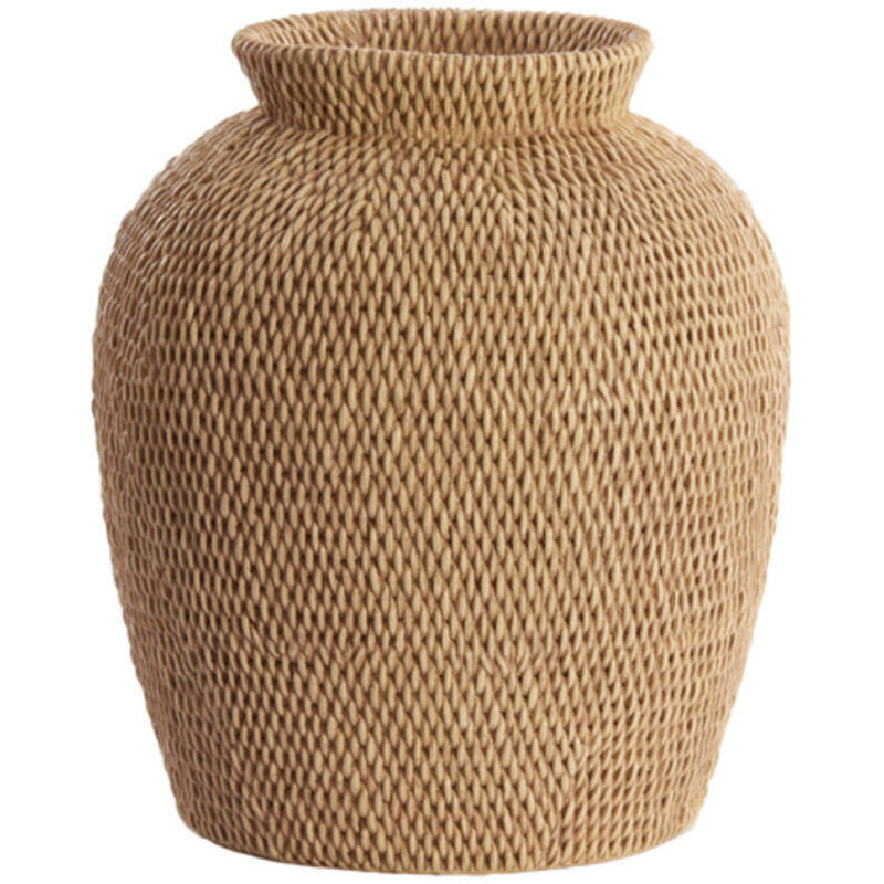 Vase décorative Vedella brun clair - Ø26x28 cm Vase décorative Vedella brun clair - Ø26x28 cm