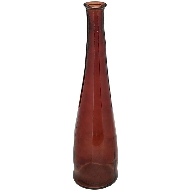 Atmosphera - Vase long Uly en verre recyclé H80cm ambre créateur d'intérieur