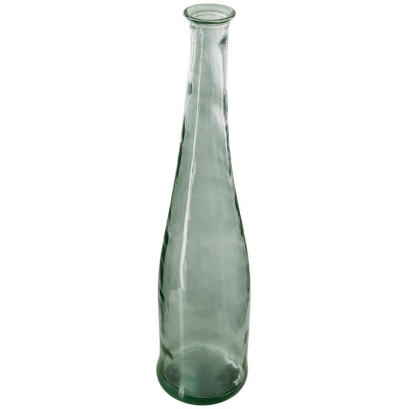 Vase long verre recyclé vert kaki H80cm - Atmosphera créateur d'intérieur