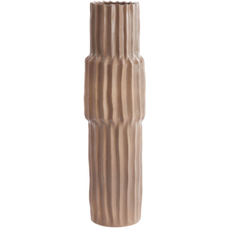 Vase LONGA en céramique gris brun – Ø20,5x72,5 cm