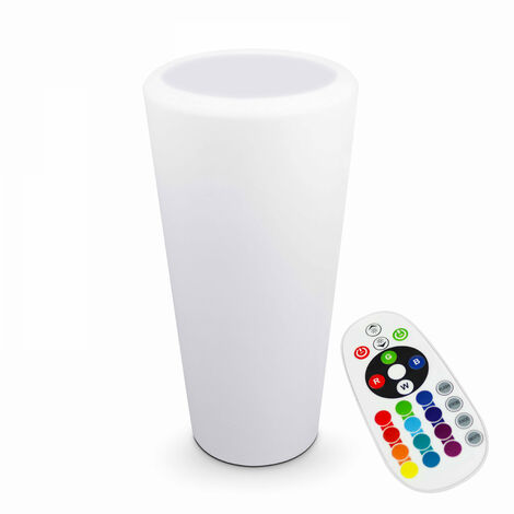 Vase lumineux rond LED blanc