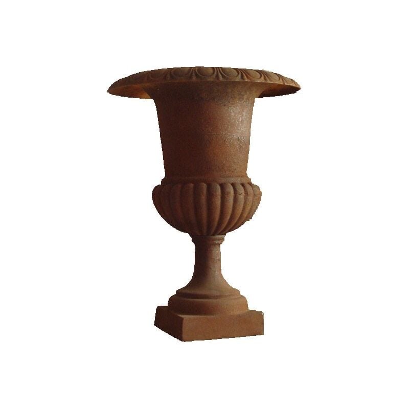 La Grande Prairie - Vase Médicis fonte rouille 46x62cm