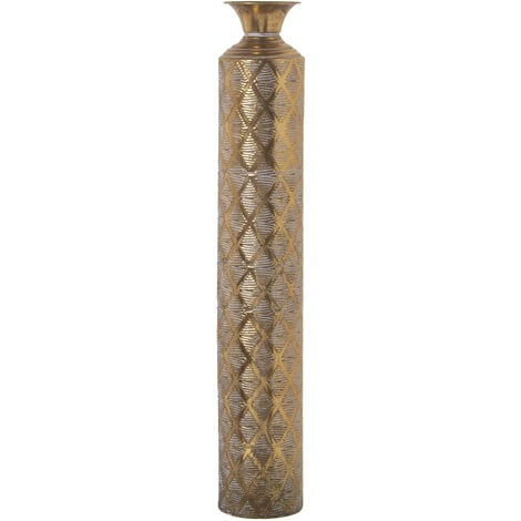 FIJALO Vase Métal 84 Cm Doré °14X84 Cm