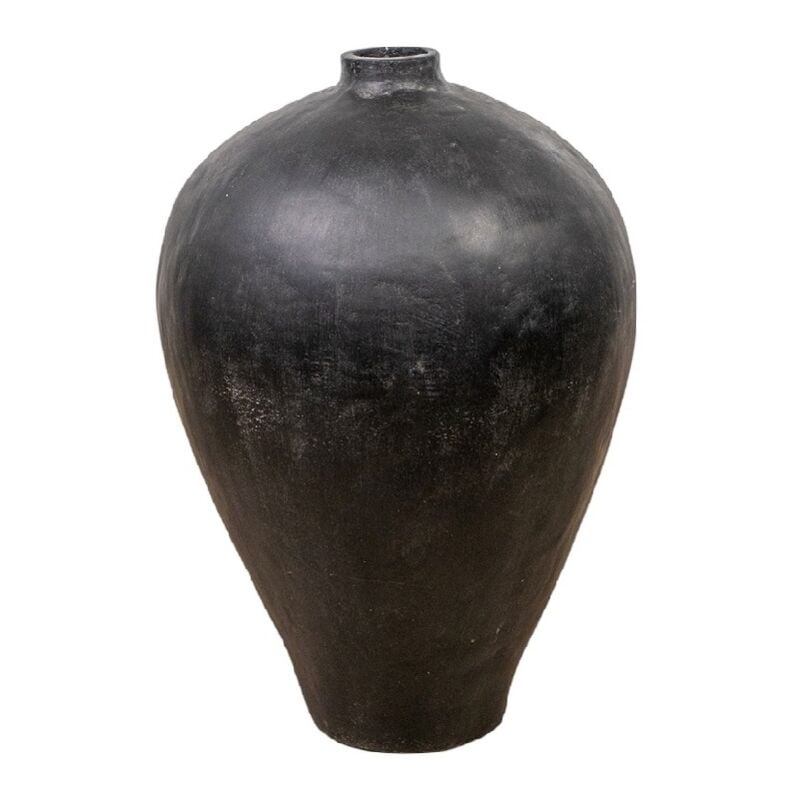 Vase en céramique noire