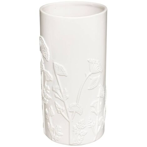 Vase Mind - Keramik - weiß - H25 cm