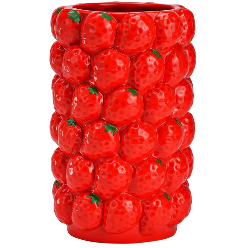 Vase multi fraises en ceramique 12x19x12cm Vase multi fraises en ceramique 12x19x12cm