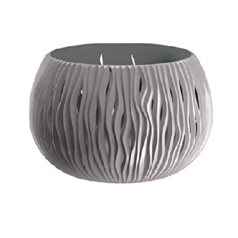 Vase Nike DSK avec décoration prosperplast tridimensionnelle 37xH22 cm DarkGrey