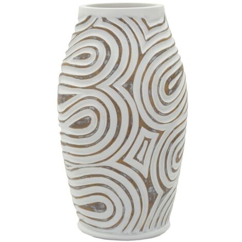 Vase Oblix en résine, Ø 19,5 x 35 cm (diamètre du trou : Ø 10,5 cm)