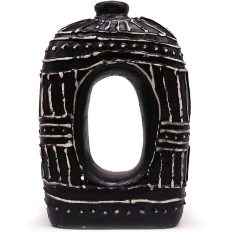 Vase Ovale en Forme de Donut - Chocolat 30cm- Vendu par 1