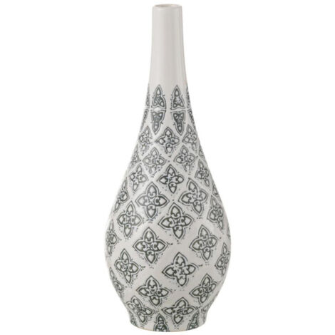 Vase Poire en Porcelaine "Kousa" 43cm Bleu & Blanc