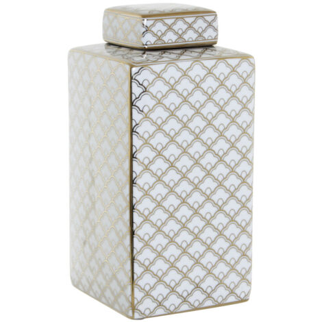 Vase Porcelaine 14,5X14,5X30 Blanc